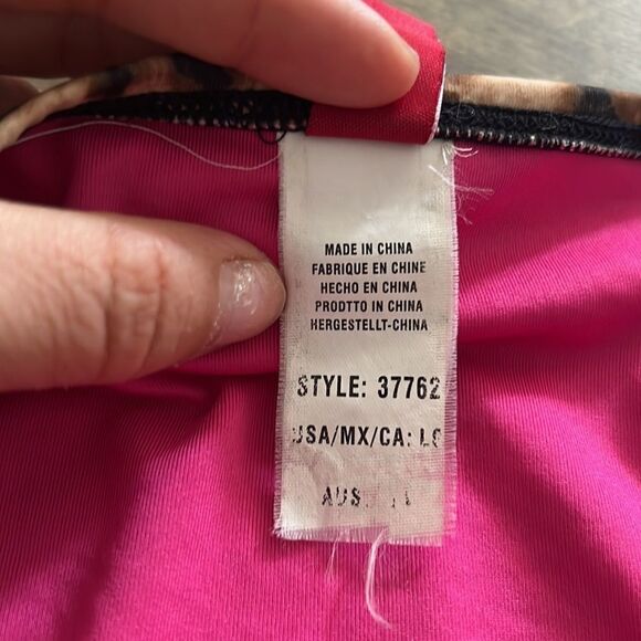 Guess bikini bottom cheetah low rise braided strappy sides - Picture 9 of 10